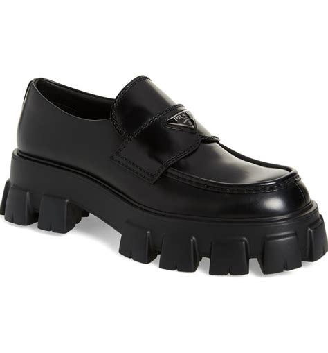 prada lug sole loafers women's|women's prada shoes price.